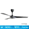 Alkova AXIS 3B/56 Matt Black Ceiling Fan